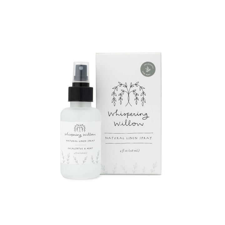 Eucalyptus & Mint Linen Spray - 4oz Glass Bottle-Beauty + Wellness-[option4]-[option5]-[option6]-Shop-Womens-Boutique-Store