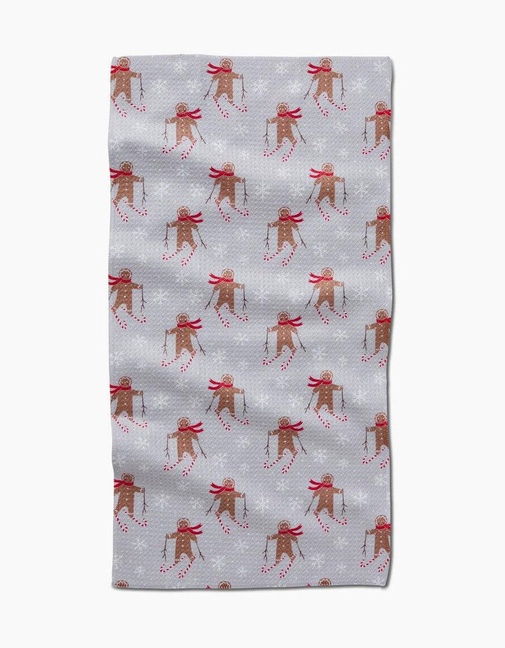 Gingerbread Skiers Bar Towel-Kitchen-[option4]-[option5]-[option6]-Shop-Womens-Boutique-Store