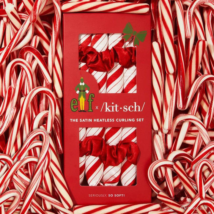 Elf x Kitsch Satin Heatless Set- Candy Cane-Beauty + Wellness-[option4]-[option5]-[option6]-Shop-Womens-Boutique-Store