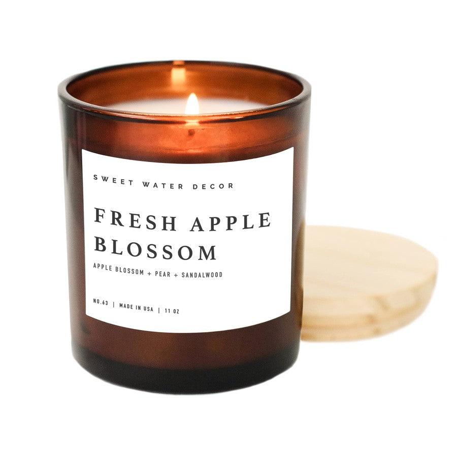 Fresh Apple Blossom Soy Candle-Gifts + Candles-[option4]-[option5]-[option6]-Shop-Womens-Boutique-Store