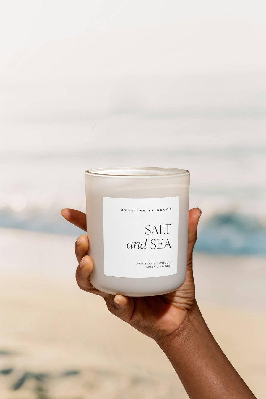 Salt and Sea Candle-Gifts + Candles-[option4]-[option5]-[option6]-Shop-Womens-Boutique-Store