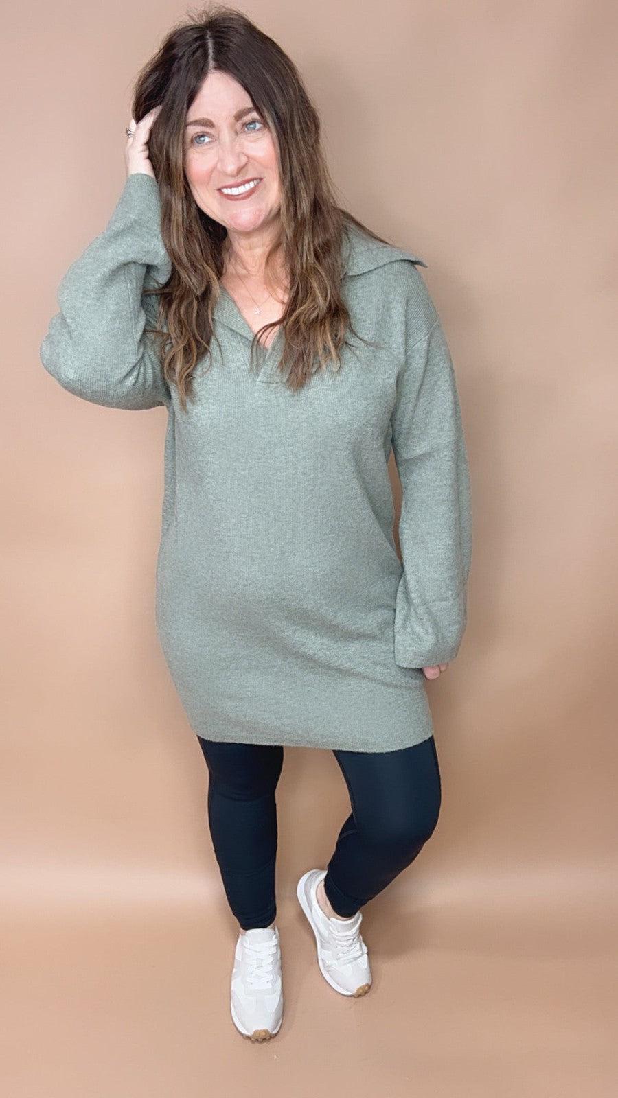 Nearly Cashmere Collared Sweater-Tops Long Sleeve-[option4]-[option5]-[option6]-Shop-Womens-Boutique-Store