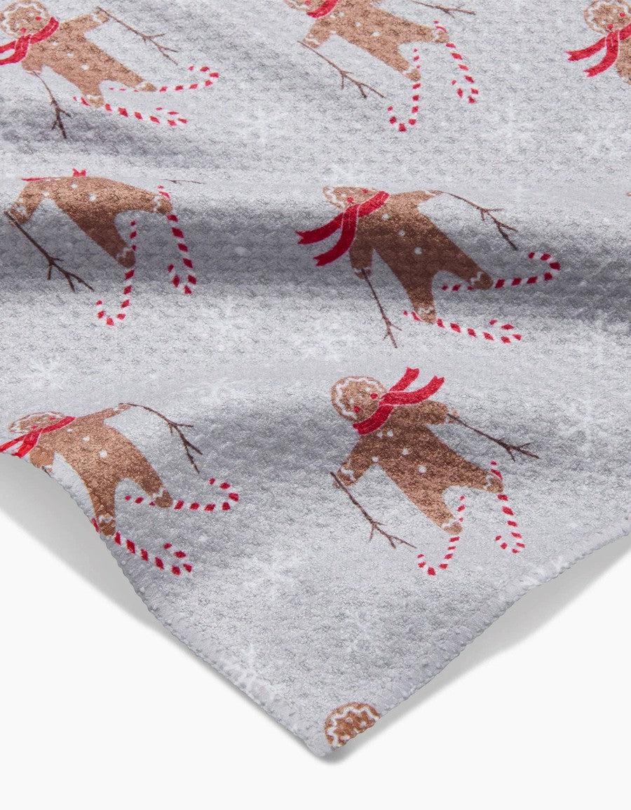 Gingerbread Skiers Bar Towel-Kitchen-[option4]-[option5]-[option6]-Shop-Womens-Boutique-Store