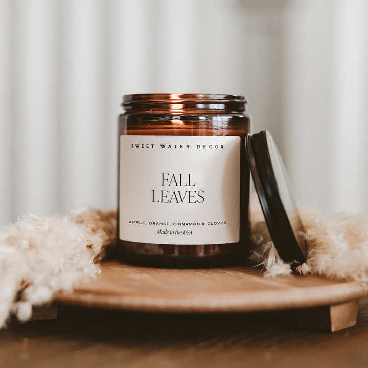 Fall Leaves Soy Candle-Gifts + Candles-[option4]-[option5]-[option6]-Shop-Womens-Boutique-Store