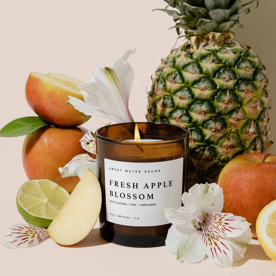 Fresh Apple Blossom Soy Candle-Gifts + Candles-[option4]-[option5]-[option6]-Shop-Womens-Boutique-Store