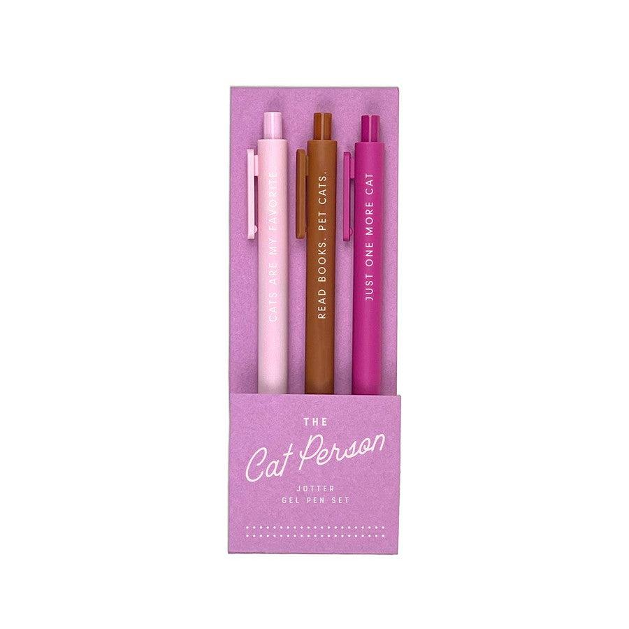 Cat Person Jotter Gel Pen Set-Gifts + Candles-[option4]-[option5]-[option6]-Shop-Womens-Boutique-Store