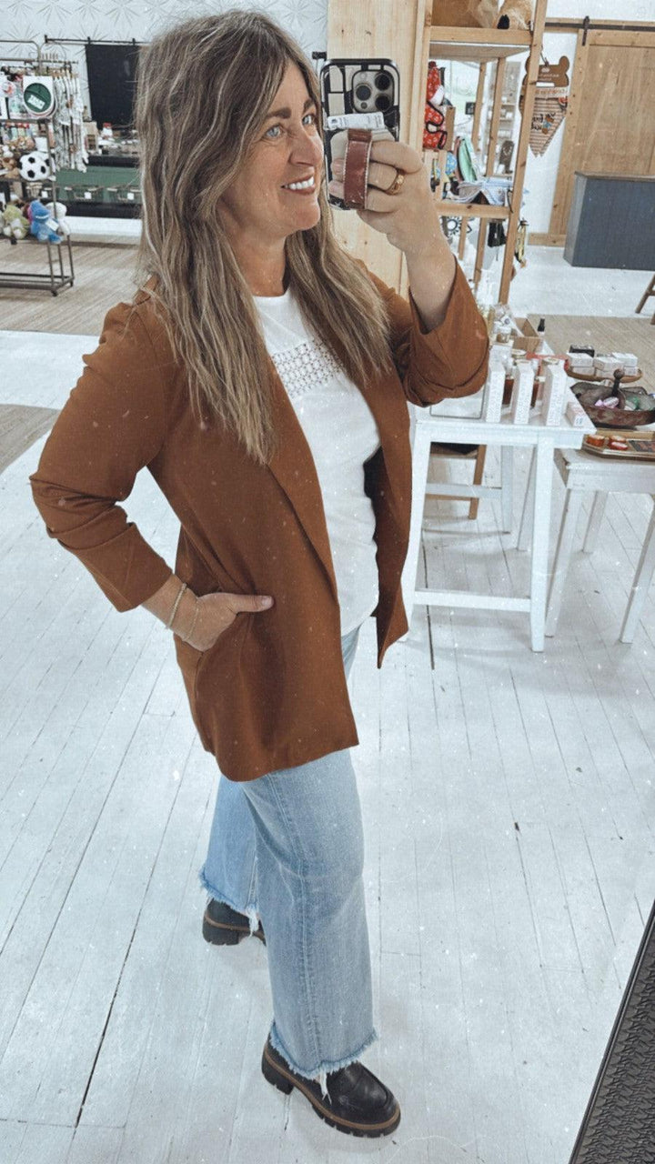 Magic Blazer in Rust-Tops Long Sleeve-[option4]-[option5]-[option6]-Shop-Womens-Boutique-Store