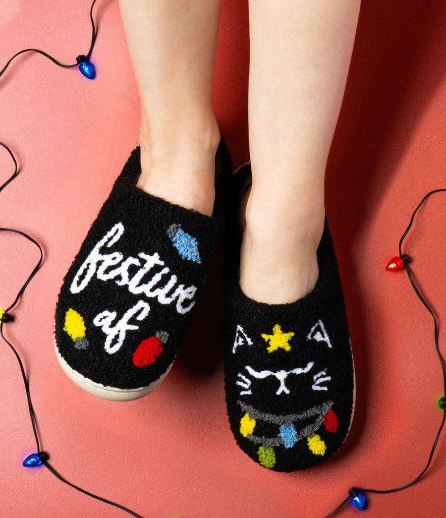 Holiday Lounge Out Loud Comfy Slippers-Accessories-[option4]-[option5]-[option6]-Shop-Womens-Boutique-Store