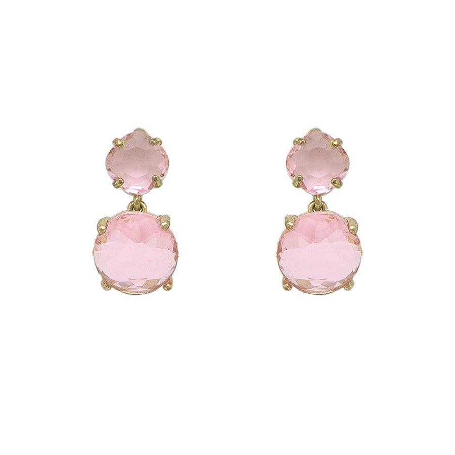 Ryder Pink Crystal Earrings-Accessories-[option4]-[option5]-[option6]-Shop-Womens-Boutique-Store