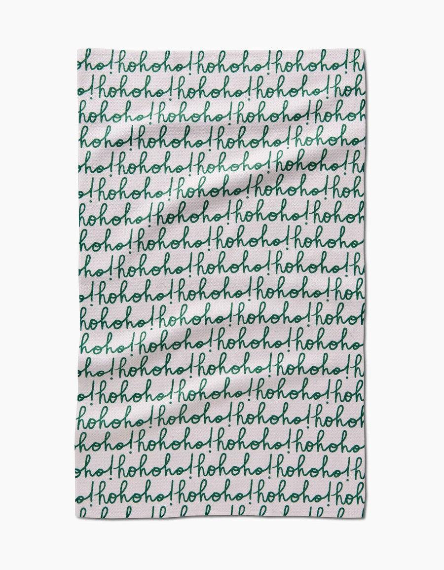 Ho Ho Holiday Green Tea Towel-Kitchen-[option4]-[option5]-[option6]-Shop-Womens-Boutique-Store