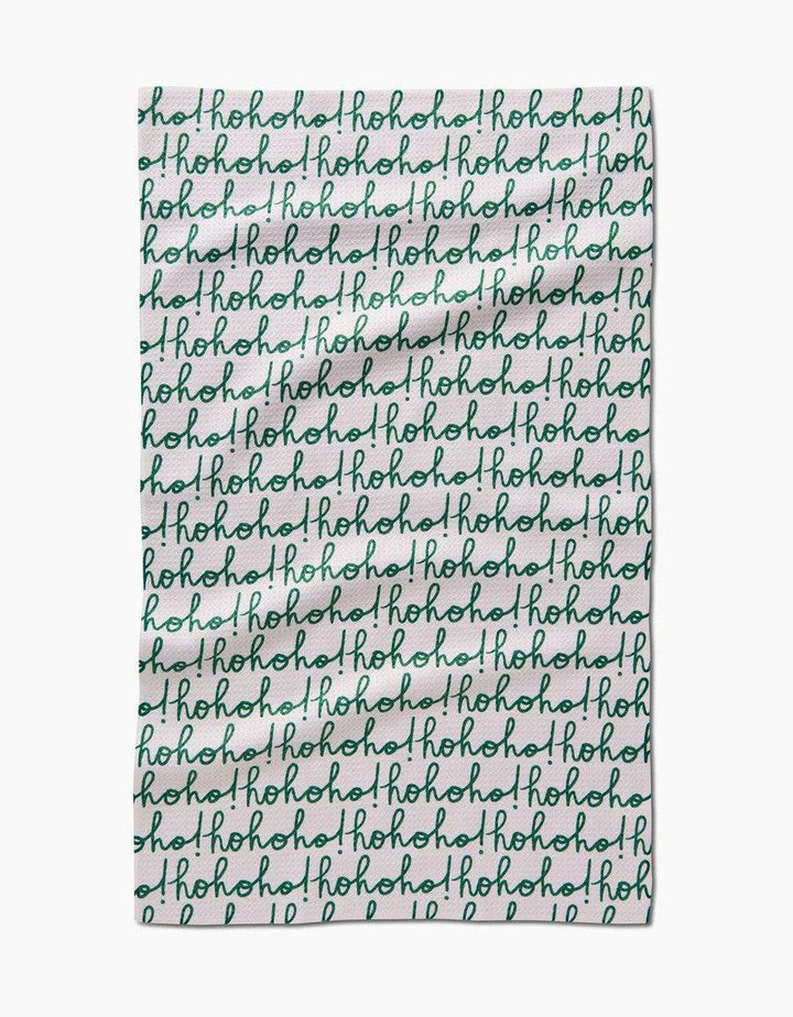 Ho Ho Holiday Green Tea Towel-Kitchen-[option4]-[option5]-[option6]-Shop-Womens-Boutique-Store