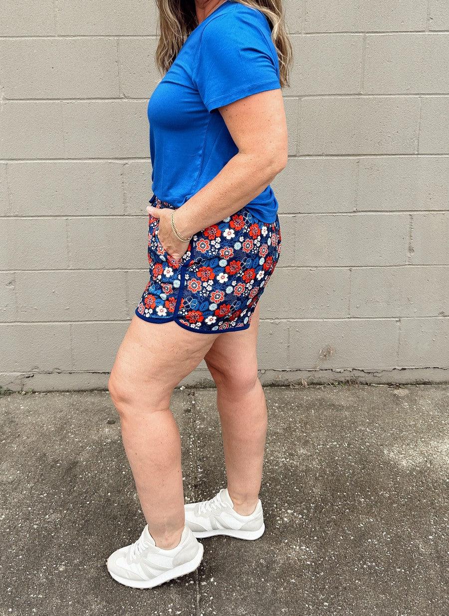 American Honey Floral Everyday Shorts-Bottoms-[option4]-[option5]-[option6]-Shop-Womens-Boutique-Store