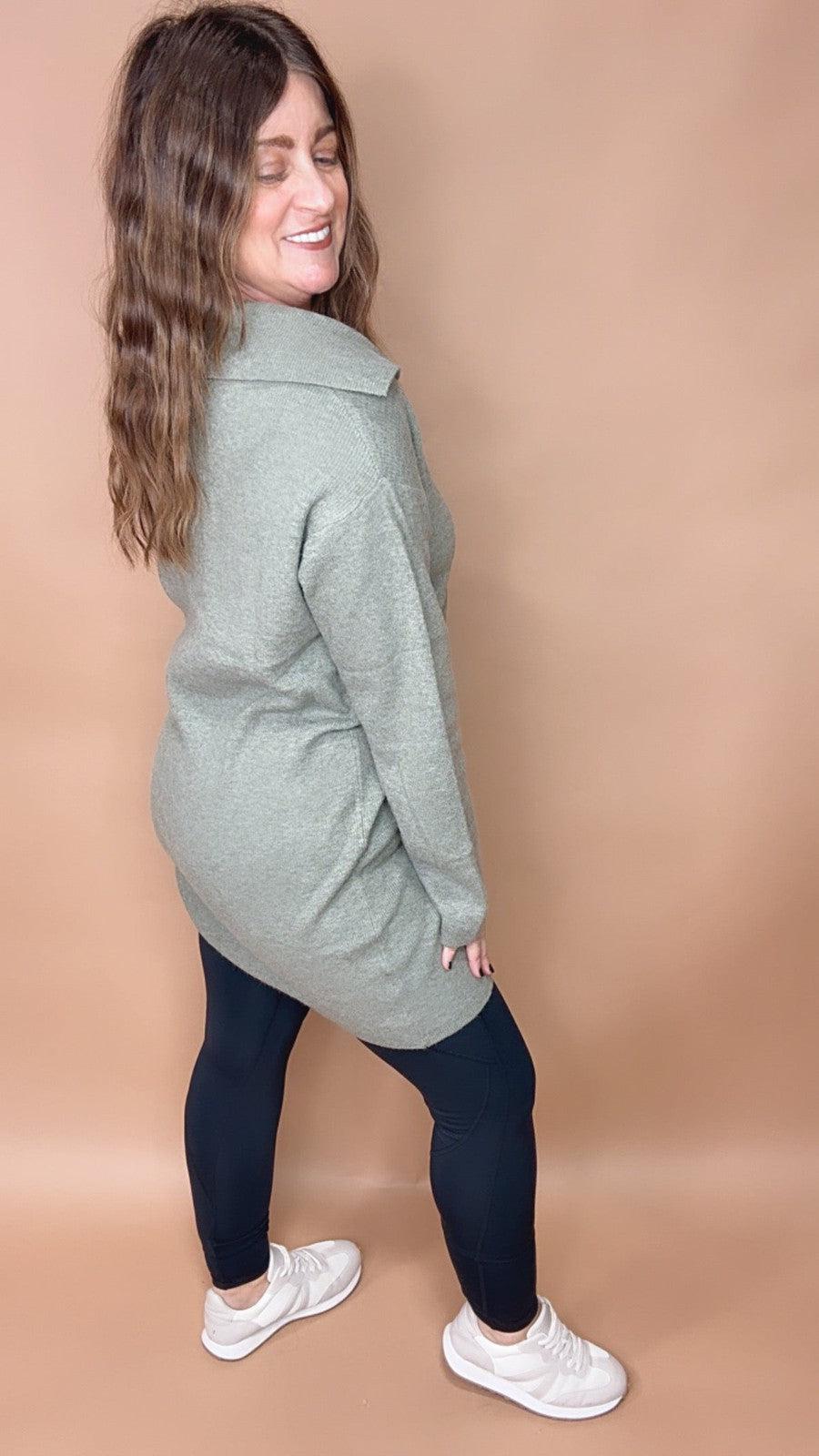 Nearly Cashmere Collared Sweater-Tops Long Sleeve-[option4]-[option5]-[option6]-Shop-Womens-Boutique-Store