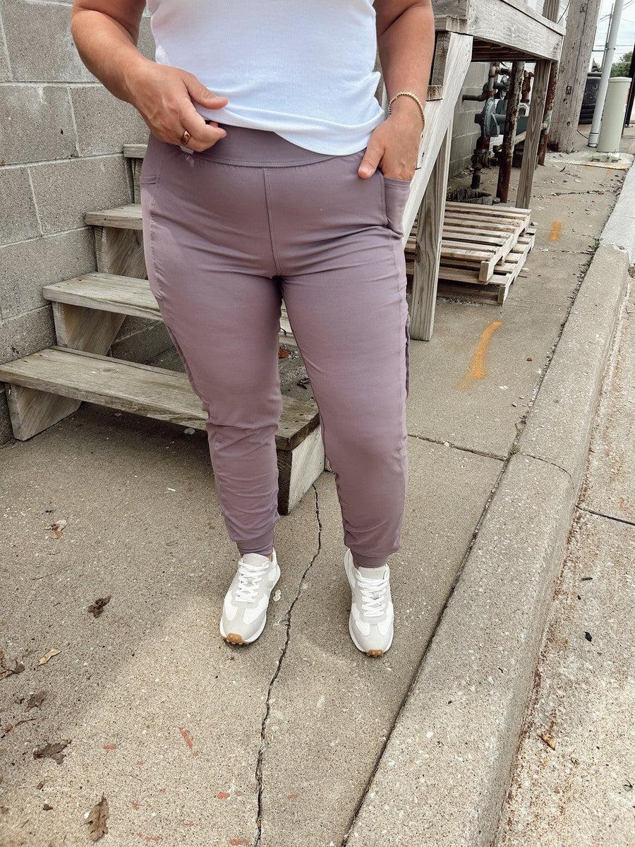 Butter Me Up Joggers in Mulberry-Bottoms-[option4]-[option5]-[option6]-Shop-Womens-Boutique-Store