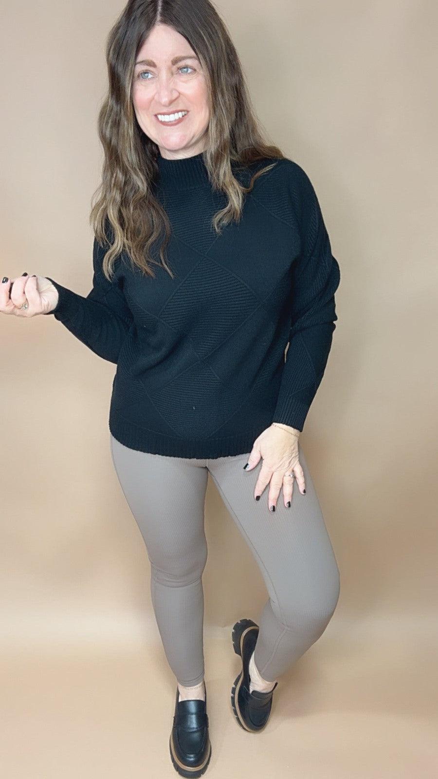 Black Diamond Sweater-Tops Long Sleeve-[option4]-[option5]-[option6]-Shop-Womens-Boutique-Store