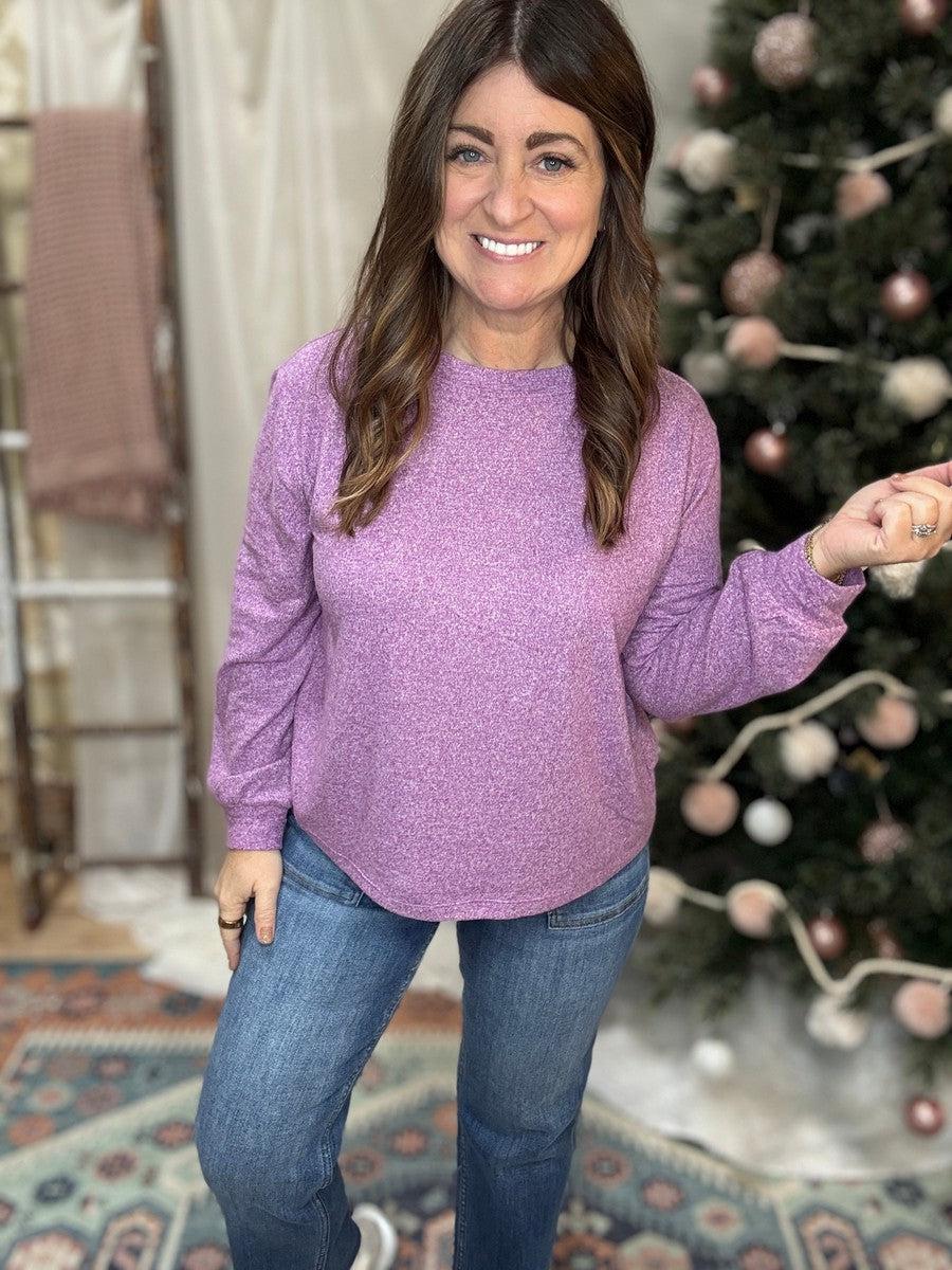 So Soft Tee-Tops Long Sleeve-Lilac-S-[option4]-[option5]-[option6]-Shop-Womens-Boutique-Store