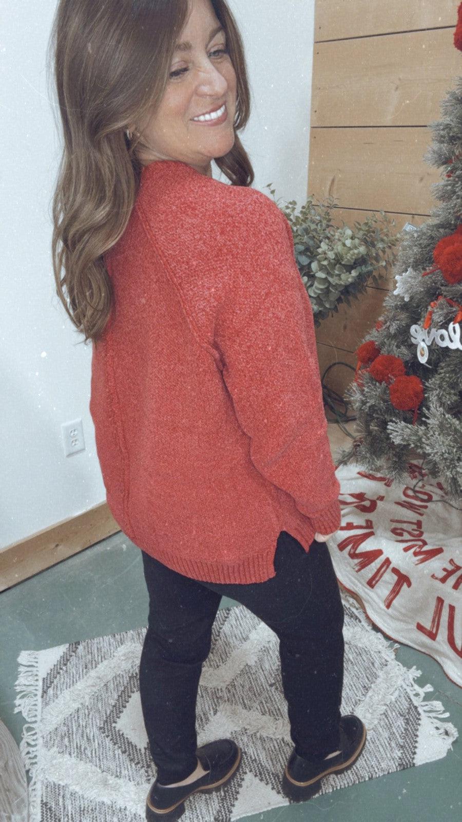 Holiday Secrets Sweater in Red-Tops Long Sleeve-[option4]-[option5]-[option6]-Shop-Womens-Boutique-Store