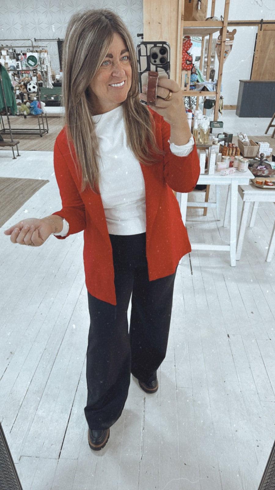 Magic Blazer in Red-Tops Long Sleeve-[option4]-[option5]-[option6]-Shop-Womens-Boutique-Store