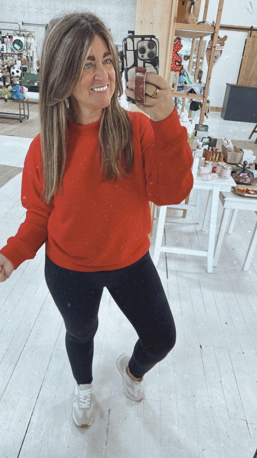 Take A Dive Pullover in Red-Tops Long Sleeve-[option4]-[option5]-[option6]-Shop-Womens-Boutique-Store