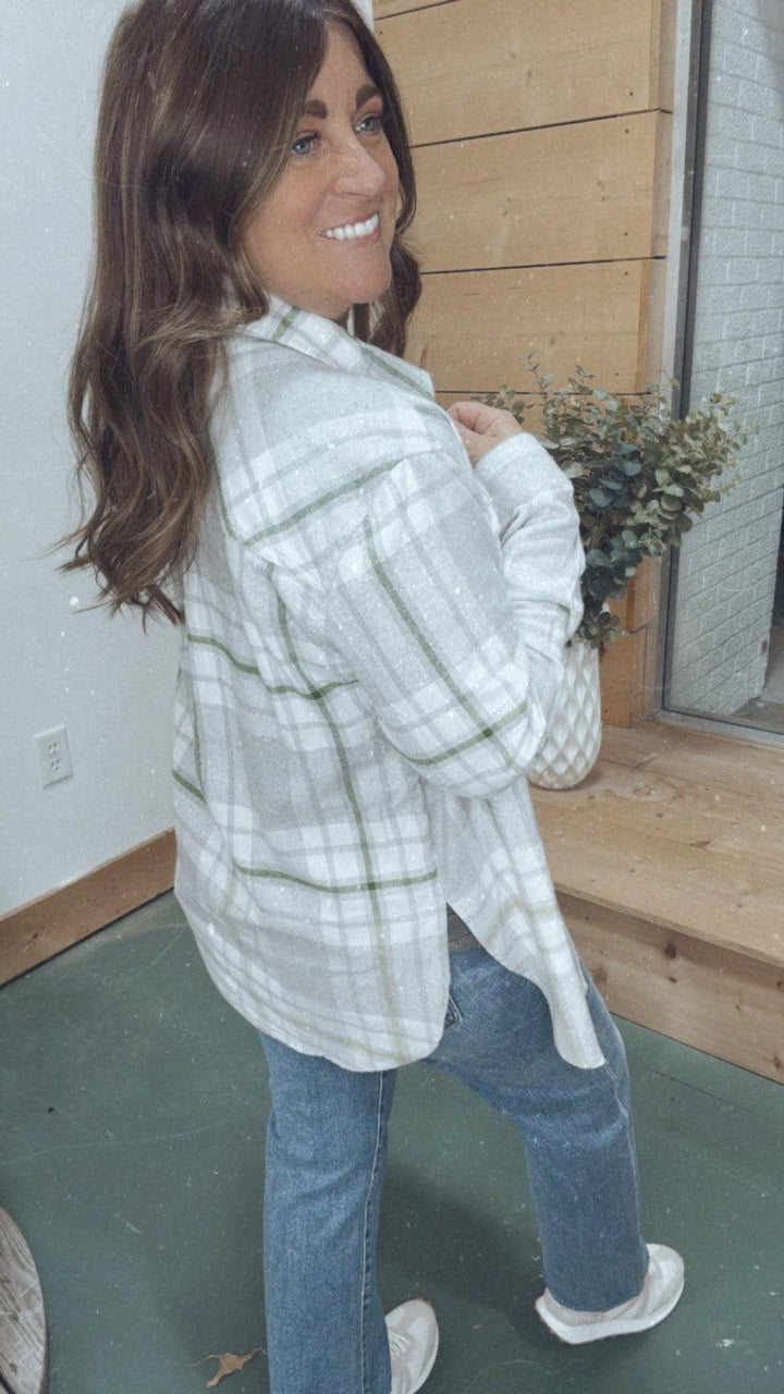 Almost Neutral Flannel-Tops Long Sleeve-[option4]-[option5]-[option6]-Shop-Womens-Boutique-Store