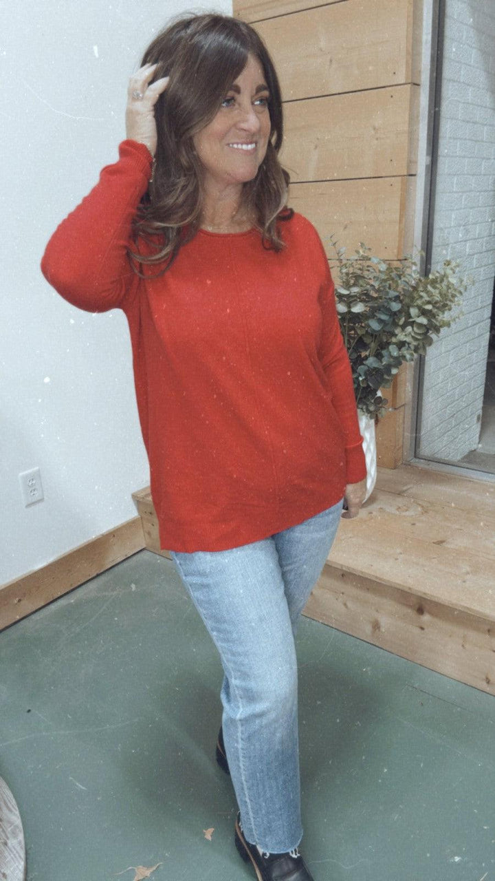 The One Sweater in Red-Tops Long Sleeve-[option4]-[option5]-[option6]-Shop-Womens-Boutique-Store