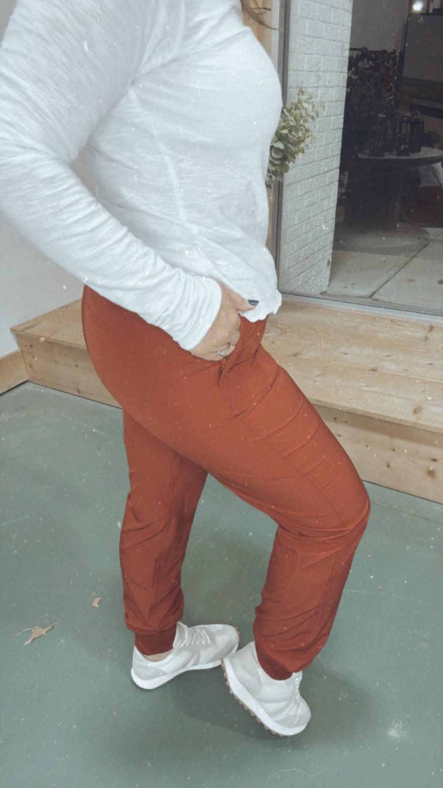 Studio Joggers in Cayenne-Bottoms-[option4]-[option5]-[option6]-Shop-Womens-Boutique-Store