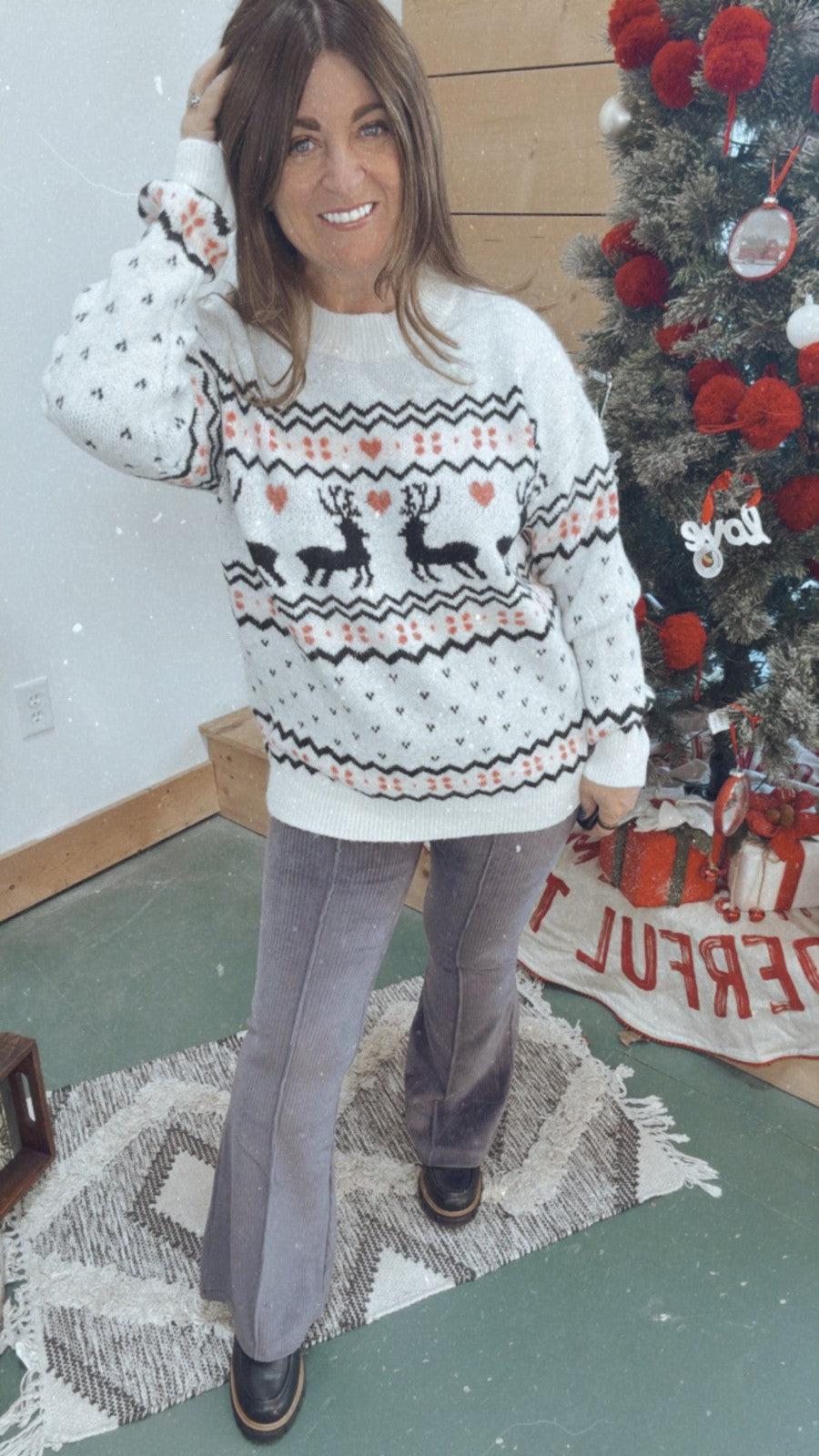 Fair Isle Sweater-Tops Long Sleeve-[option4]-[option5]-[option6]-Shop-Womens-Boutique-Store