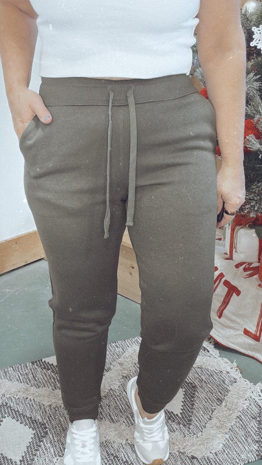 Everyday Sweatpant Joggers in Olive-Bottoms-[option4]-[option5]-[option6]-Shop-Womens-Boutique-Store