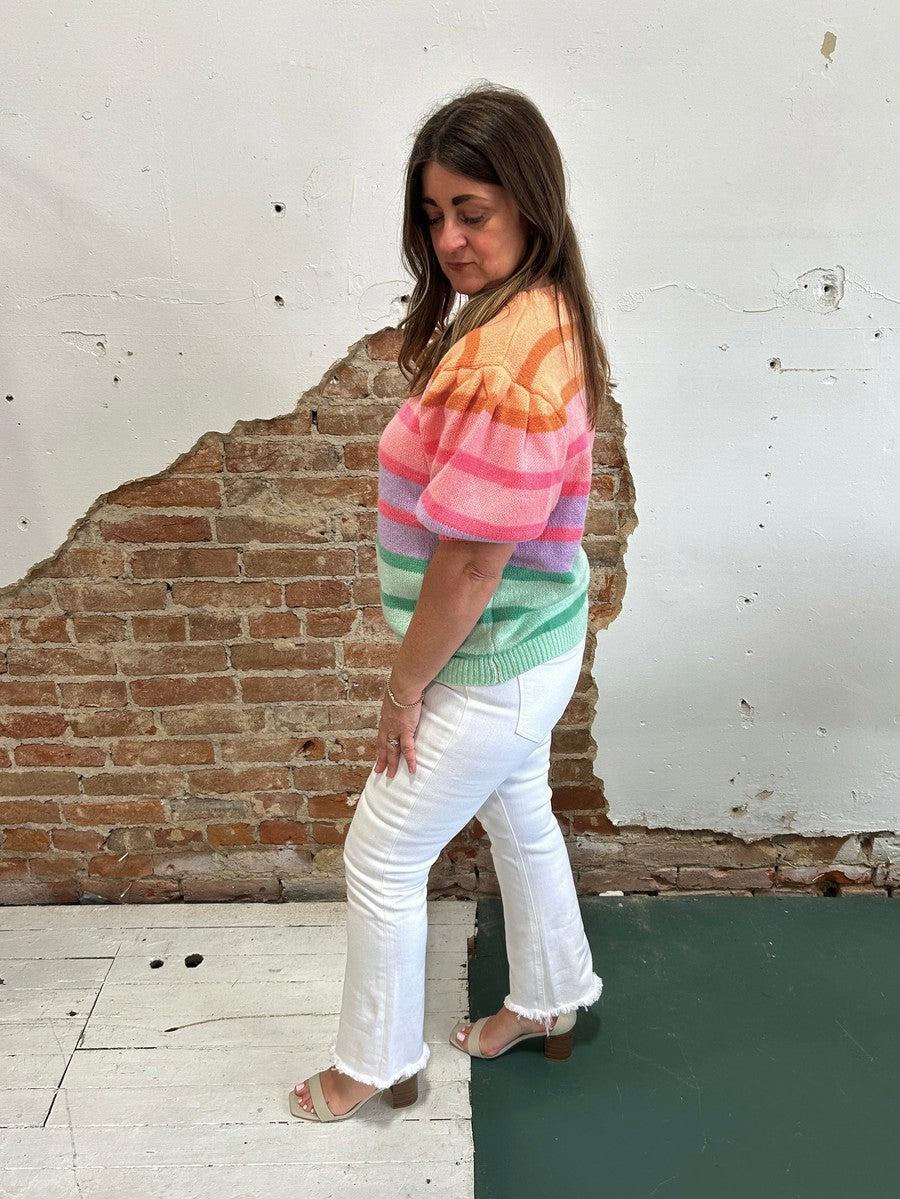 Over the Rainbow Sweater-Tops Short Sleeve-[option4]-[option5]-[option6]-Shop-Womens-Boutique-Store
