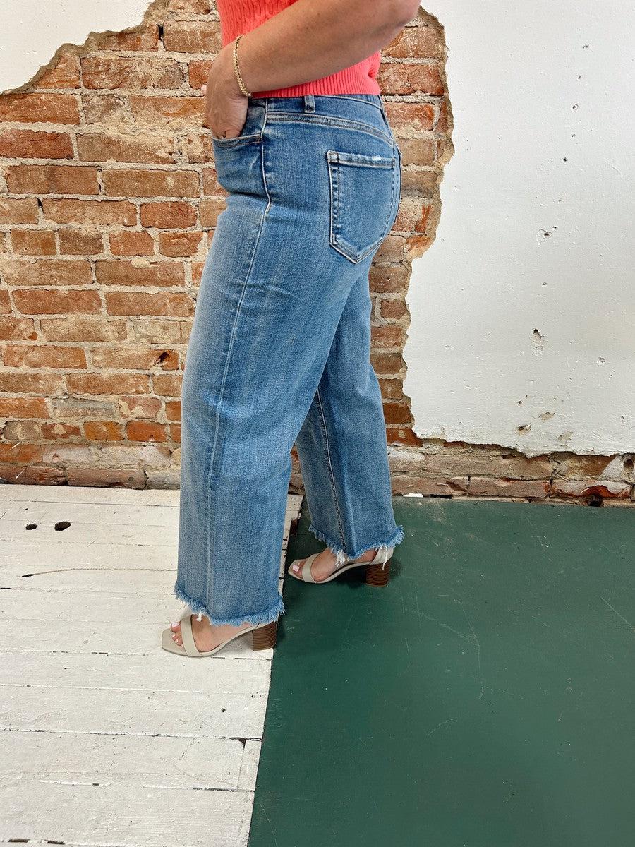 Saga City Wide Leg Jeans-Bottoms-[option4]-[option5]-[option6]-Shop-Womens-Boutique-Store