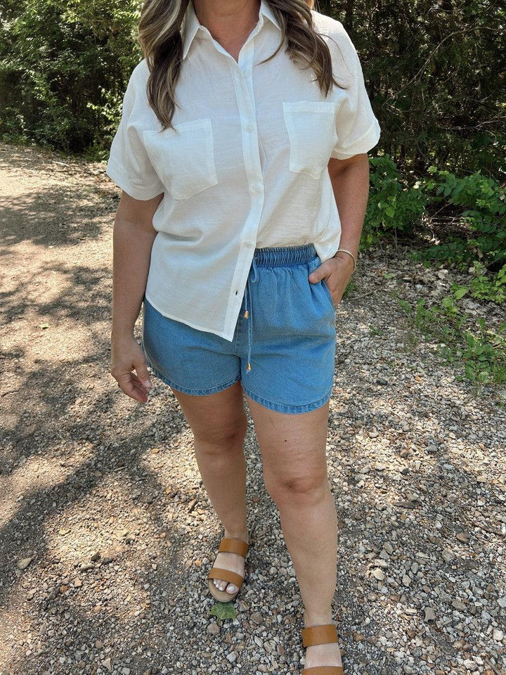 Classic Camp Blouse-Tops Short Sleeve-[option4]-[option5]-[option6]-Shop-Womens-Boutique-Store