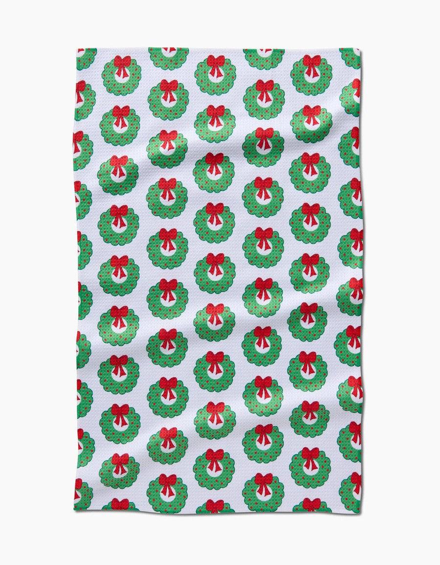 Wreath Wishes Tea Towel-Kitchen-[option4]-[option5]-[option6]-Shop-Womens-Boutique-Store