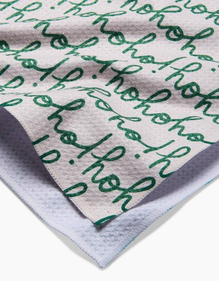 Ho Ho Holiday Green Tea Towel-Kitchen-[option4]-[option5]-[option6]-Shop-Womens-Boutique-Store