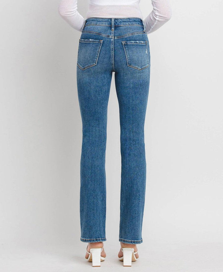 Shining High Rise Boot Cut Jeans-Bottoms-[option4]-[option5]-[option6]-Shop-Womens-Boutique-Store