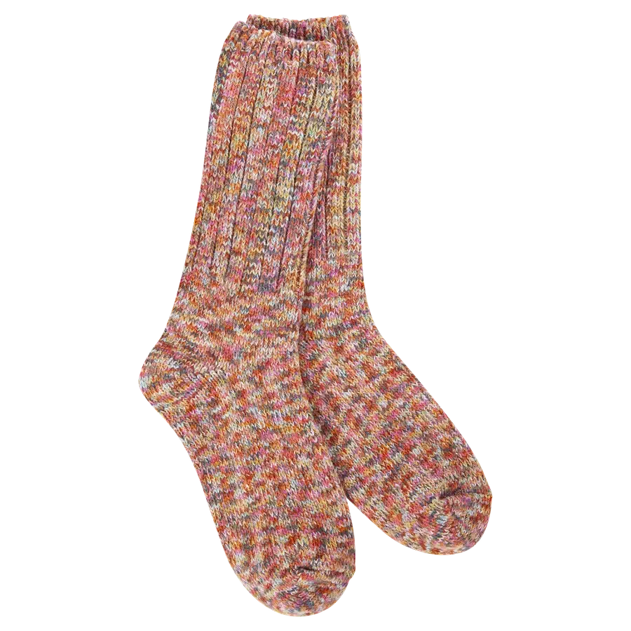 World's Softest Ragg Cable Crew Socks-Accessories-Floral-[option4]-[option5]-[option6]-Shop-Womens-Boutique-Store