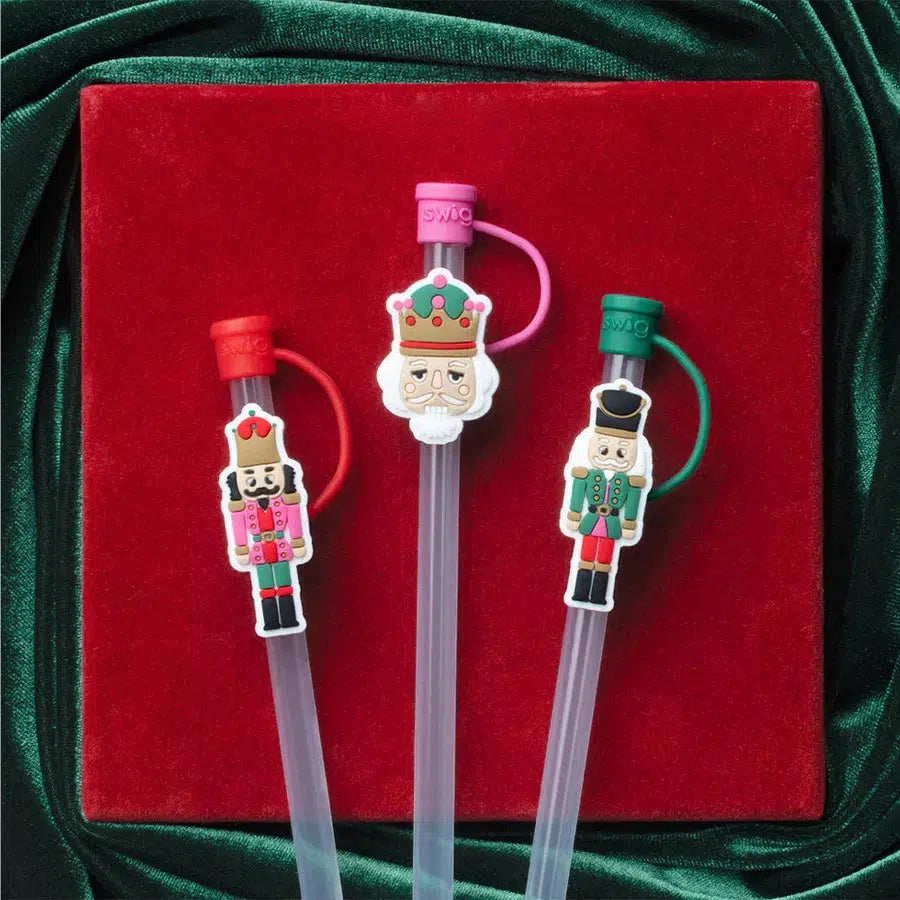 Swig Holiday Straw Toppers-Home + Entertain-Nutcracker-[option4]-[option5]-[option6]-Shop-Womens-Boutique-Store