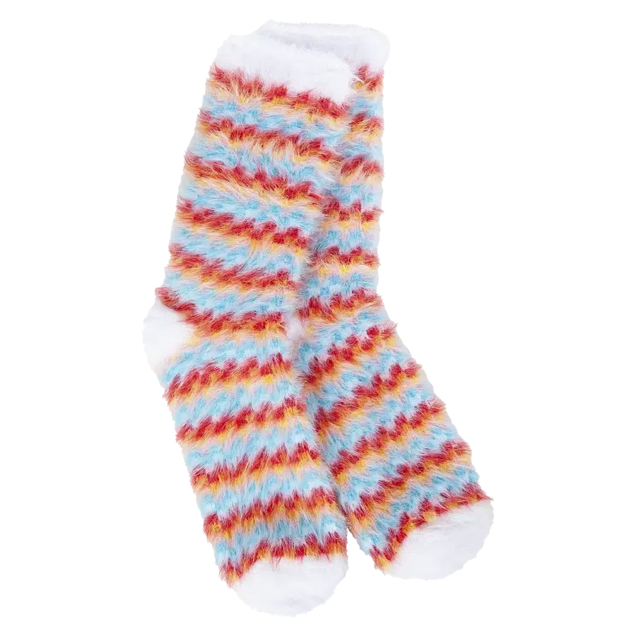 World's Softest Feather Mini Crew Socks-Accessories-Whimsical Check-[option4]-[option5]-[option6]-Shop-Womens-Boutique-Store