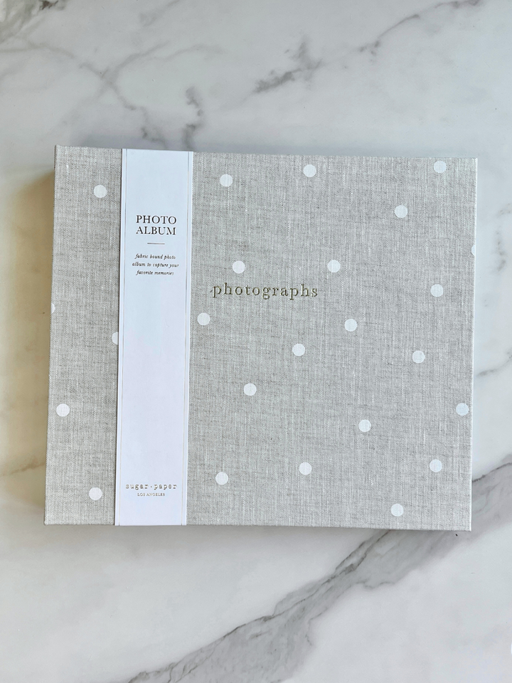 Flax Dot Photo Album-Gifts + Candles-[option4]-[option5]-[option6]-Shop-Womens-Boutique-Store